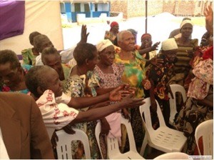  Old people gathered at Kaliti Wakiso 